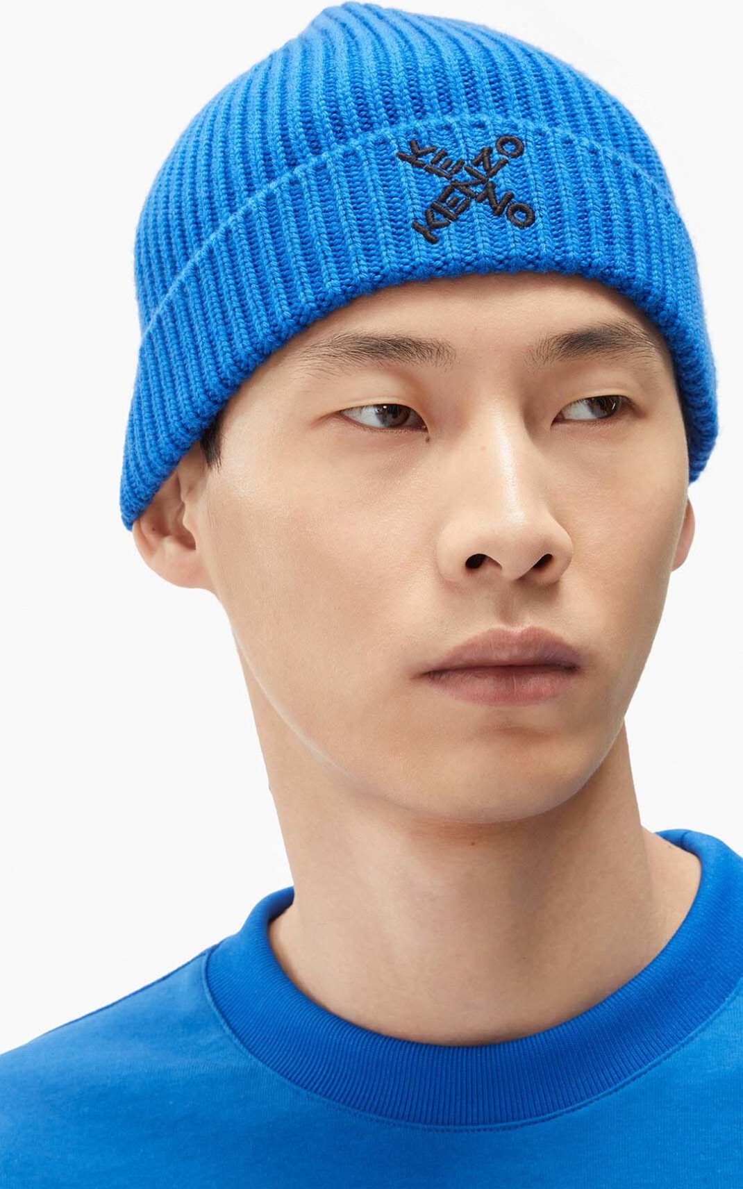 Bonnet Kenzo Sport Homme Bleu | BWMQ-97108